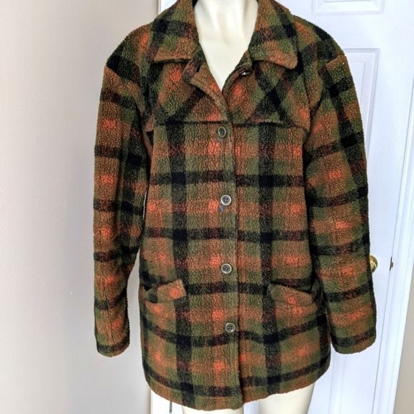 Vintage Jackets & Blazers - Vintage shepra plaid shacket academia